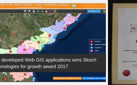 IIC Technologies developed Web GIS applications wins Skoch technologies for growth award 2017 